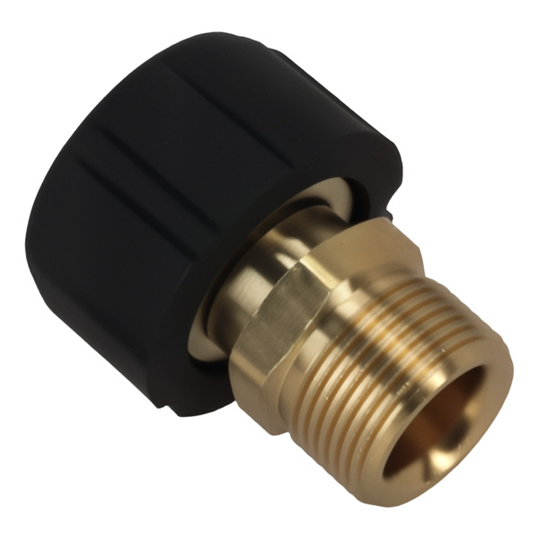 2* Brass Pressure Washer Fitting M22 15mm Female to M22 14mm Male 5000 PSI-3
