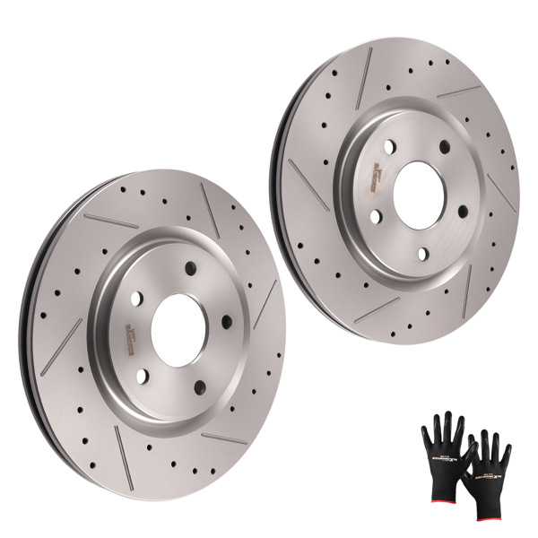 Front Brake Rotors Set fit for Dodge Grand Caravan 2012-2020 Journey 2012-2020 53068-6