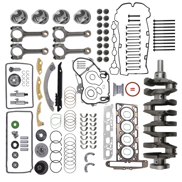 Engine Rebuild Kit fit for Chevrolet Equinox GMC Terrain 2.4L Pistons Crankshaft-9