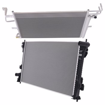 Coolant Radiator &AC Condenser fit for Ford Explorer 3.5L 2016-2018 DPI13362 CU13362