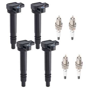 4x Ignition Coil & Iridium Spark Plug fit for Toyota Tacoma 2001-2004 4Runner 2000