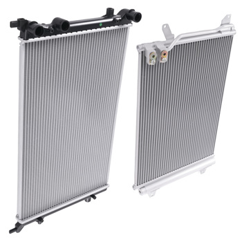 Aluminum Cooling Radiator &AC Condenser fit for VW Jetta 2.0L 2.5L 2011-2015 8013215