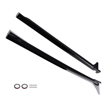 Side Skirts Extension Panel Lip fit for Honda Civic MC FE180JDM 22-2025 Gloss Black
