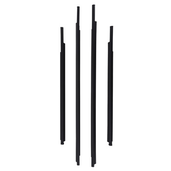 4PC Window Weatherstrip Moulding Trim Seal Belt fit for Toyota Yaris Sedan 2007~2016