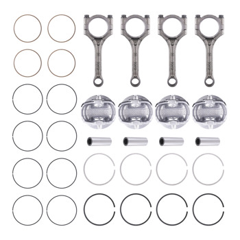 4Set Connecting Rod & Piston Kit fit for Hyundai Kia Accent Rio 1.6L DOHC 12-2016