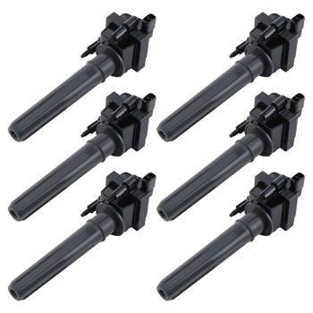6X Ignition Coil fit for Chrysler 300 3.5L 2005 UF269 4609088AE Electronic Black