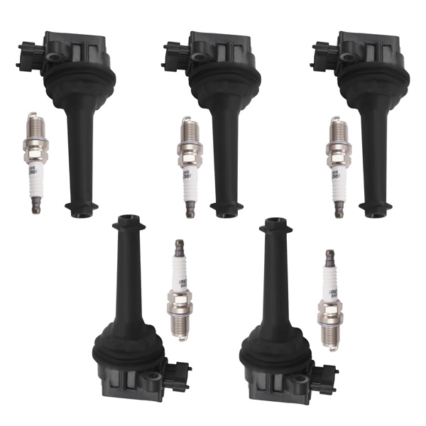 5 Ignition Coils & Spark Plugs fit for Volvo C70 S60 S70 S80 V70 XC70 XC90 UF341-9