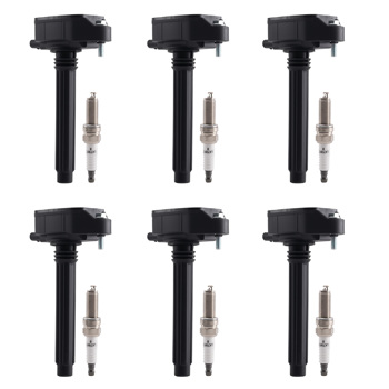 Pack of 6 Ignition Coil + Spark Plugs fit for Chrysler Pacifica Ram Dodge Durango