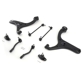 8PCS Front Lower Control Arm Ball Joint Sway Bar fit for Hyundai Accent 2006-2011