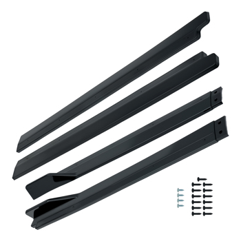 Body Extension Kit Side Panel fit for Toyota Camry 18-24 Gloss Black ABS Skirt 2PCS