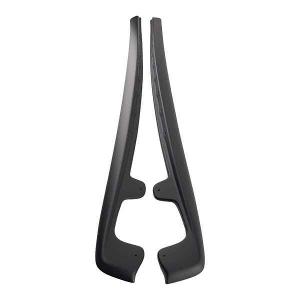 Black Side Body Extension fit for Chevrolet Corvette Wide Body 2005-13 ABS 2 Piece-4