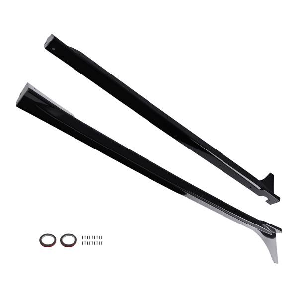 Side Skirts Extension Panel Lip fit for Honda Civic MC FE180JDM 22-2025 Gloss Black-9