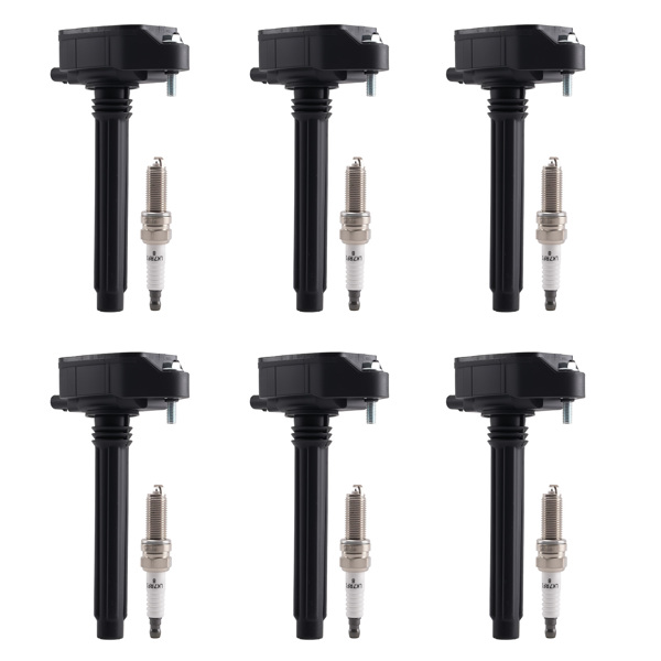 Pack of 6 Ignition Coil + Spark Plugs fit for Chrysler Pacifica Ram Dodge Durango-9