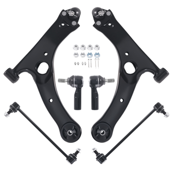 8 Pcs Front Lower Control Arm & Ball Joints fit for Pontiac Vibe 2003 - 2008