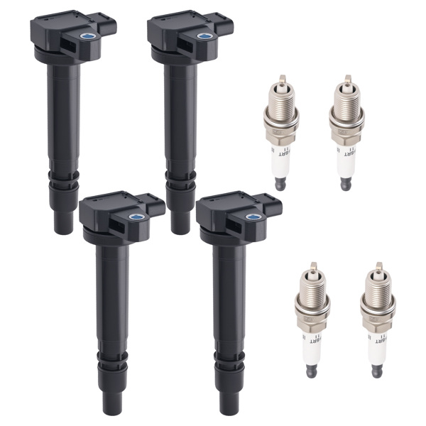 4x Ignition Coil & Iridium Spark Plug fit for Toyota Tacoma 2001-2004 4Runner 2000-9