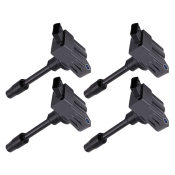 4PCS Ignition Coil Set fit for Toyota Prius Plug-In 2012-2015 1.8L UF811 49181 Black