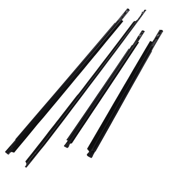 4PC Window Weatherstrip Moulding Trim Seal Belt fit for Toyota Yaris Sedan 2007~2016-2