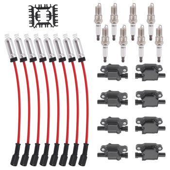8PCS Ignition Coil Set w/ Wires fit for Cadillac CTS-V 6.2L Saab 9-7x 5.3L V8