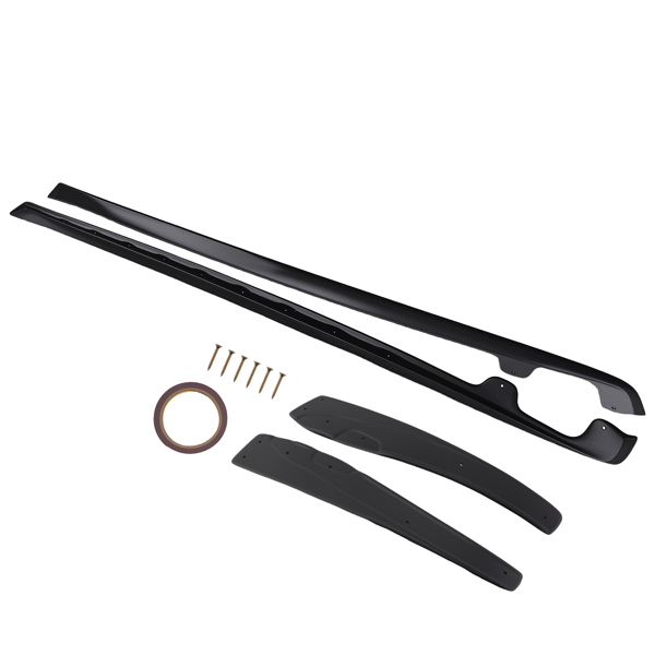 Black Side Body Extension fit for Chevrolet Corvette Wide Body 2005-13 ABS 2 Piece-9