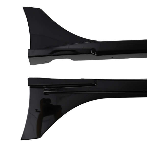 Side Skirts Extension Panel Lip fit for Honda Civic MC FE180JDM 22-2025 Gloss Black-3