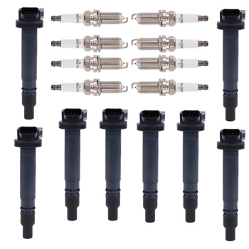 8x Ignition Coil & Spark Plug fit for Toyota Land Cruiser Sequoia Tundra 90919-02250