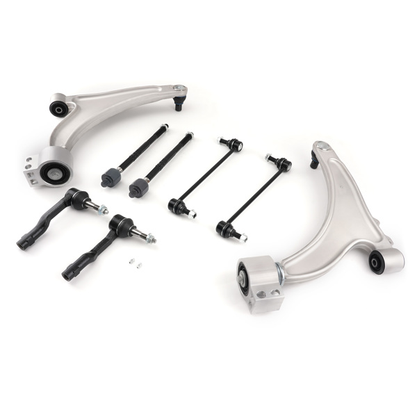 Front Lower Control Arms w/Ball Joint Tie Rods fit for Chevy Malibu 2013 2014 2015-9