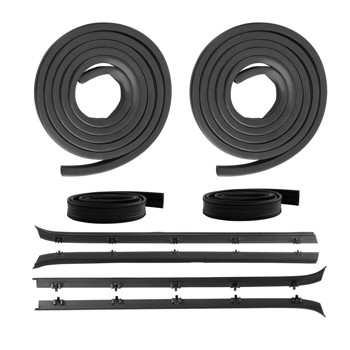 Complete Door Window Weatherstrip Seals 8pcs Set fit for GMC Jimmy/K1500/K2500/K3500