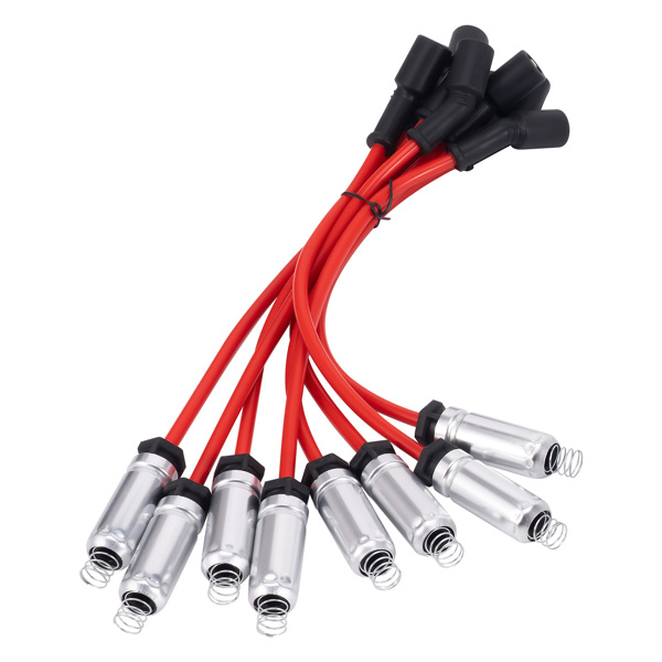 Ignition Coils Spark Plugs Wires 8PCS fit for GMC Sierra Yukon Denali 4.8L 5.3L 6.2L-5