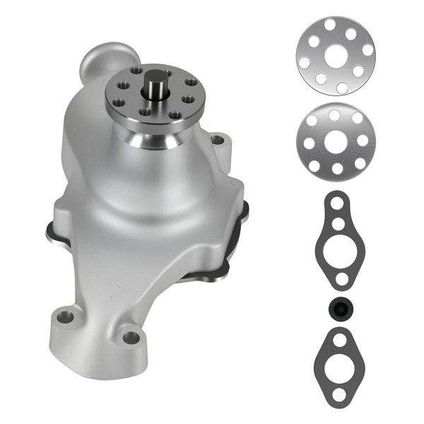 Satin Aluminum Water Pump fit for Small Block Chevy SBC 283 305 327 350 High Flow-9