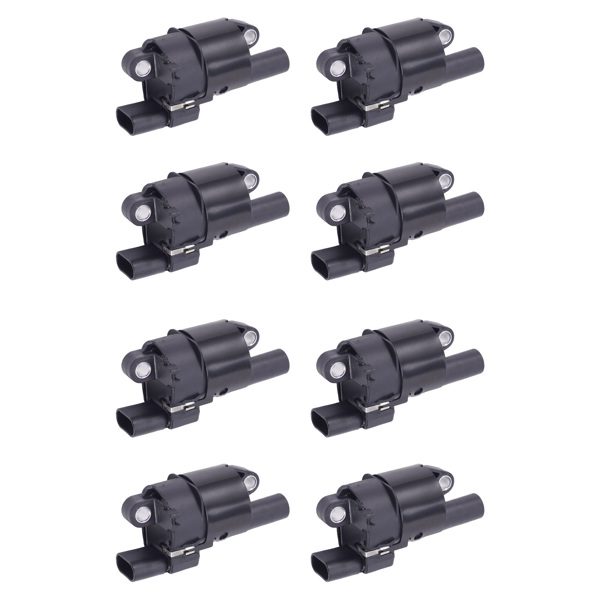 Ignition Coils Spark Plugs Wires 8PCS fit for GMC Sierra Yukon Denali 4.8L 5.3L 6.2L-3