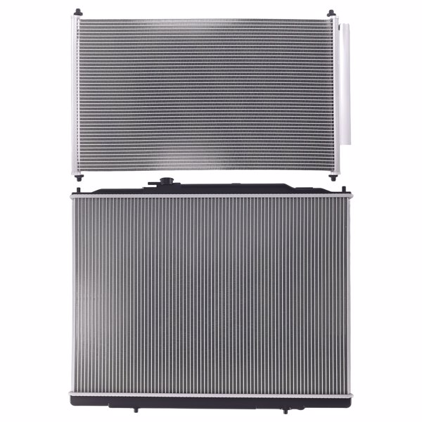 Aluminum Coolant Radiator & Condenser fit for Honda Pilot 2009-2015 3.5L 19010RN0A52-9