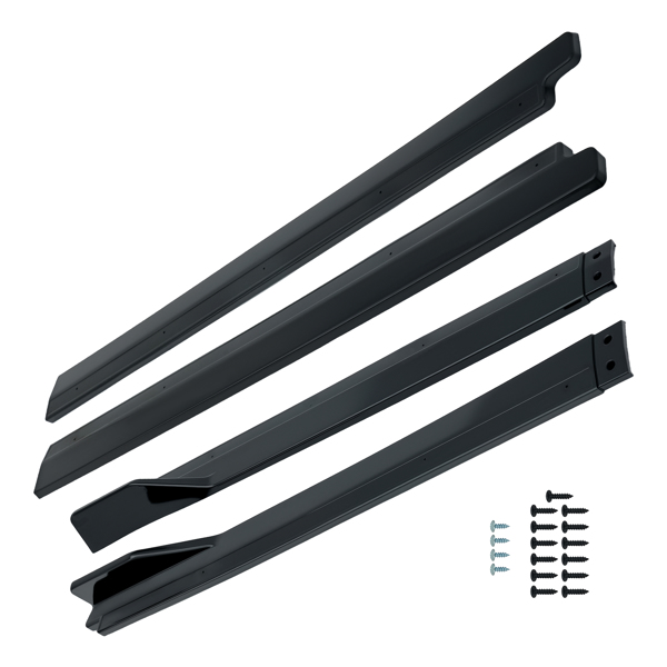 Body Extension Kit Side Panel fit for Toyota Camry 18-24 Gloss Black ABS Skirt 2PCS-9