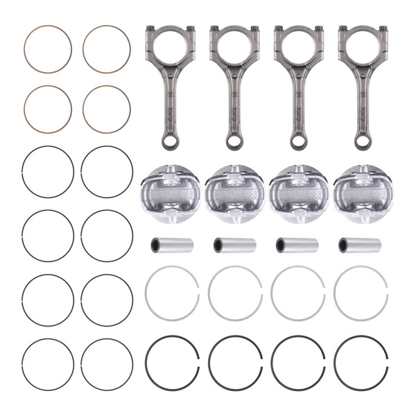 4Set Connecting Rod & Piston Kit fit for Hyundai Kia Accent Rio 1.6L DOHC 12-2016-9