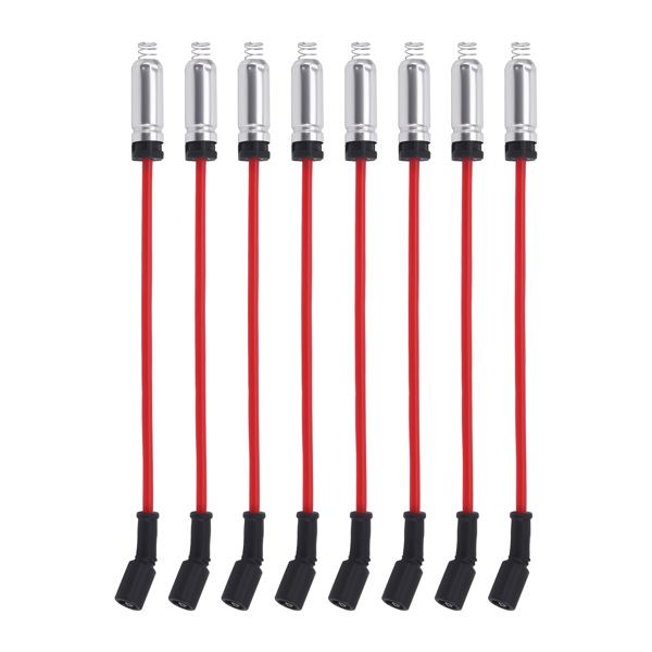 Ignition Coils Spark Plugs Wires 8PCS fit for GMC Sierra Yukon Denali 4.8L 5.3L 6.2L-4