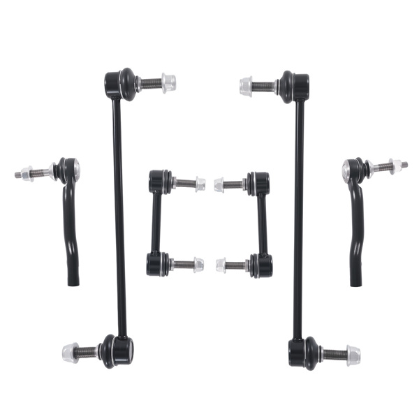 Front Lower Control Arms Tie Rods Sway Bar Links fit for 2013-2020 Ford Fusion 2.5L-6