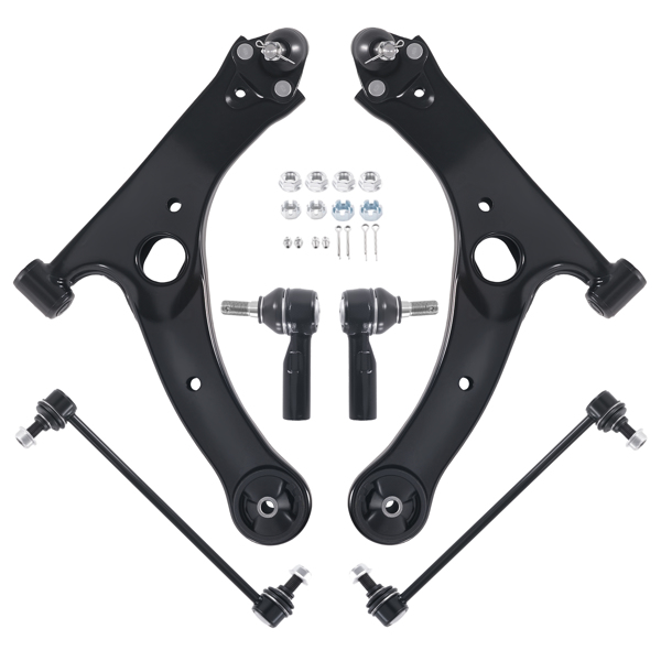 8 Pcs Front Lower Control Arm & Ball Joints fit for Pontiac Vibe 2003 - 2008-9