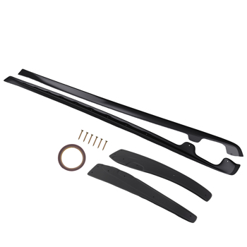 Black Side Body Extension fit for Chevrolet Corvette Wide Body 2005-13 ABS 2 Piece