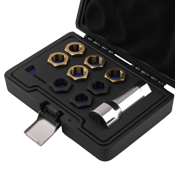 8x Thread Chaser Set fit for Axle/Wheel Studs M20x1.25-M24x2.0 + Extension Bar-2