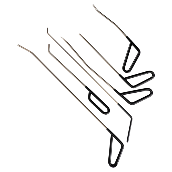 6pcs PDR Dent Tool Stainless Steel Paintless Repair Removal Rods 26-57cm-9