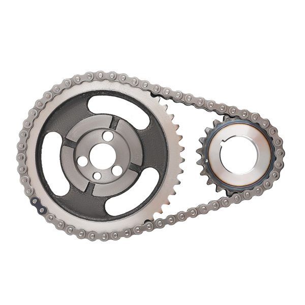 HD Double Roller Timing Chain Set fit for Chevy SBC 283 305 327 350 383 400 5.7L-2
