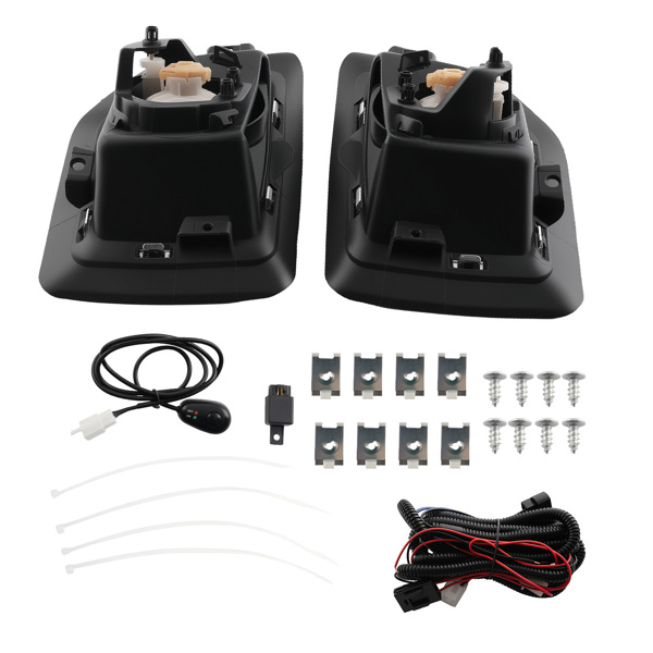 Fog Lights Front Bumper Lamps fit for GMC Sierra 2500HD 3500HD 2015-2019 w/Bulbs-9
