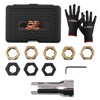 8x Thread Chaser Set fit for Axle/Wheel Studs M20x1.25-M24x2.0 + Extension Bar