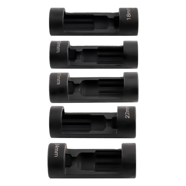 (5PCS) Strut Nut Socket 18mm 19mm 21mm 22mm 24mm w/ 12 Point 1/2" Drive New-9