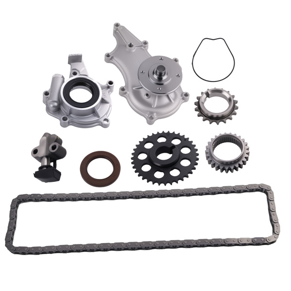 Timing Cover Chain Kit w/Steel Rail+Water&Oil Pump fit for Toyota Pickup 2.4L  85-95-7
