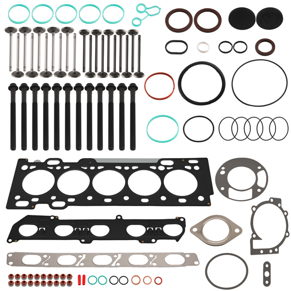 Cylinder Head Gasket Bolt Valve Kit fit for 04-2015 Volvo 2.5L C30 C70 S40 S60 V50-9