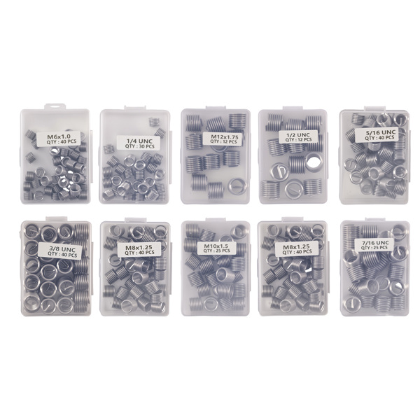 338Pc Engine Automotive Thread Restoration Kit SAE Metric Strip Tool Set-4