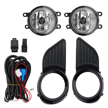 Front Bumper Fog Lights Driving Lamps+Switch+Wiring fit for Toyota Sienna 2011-2017