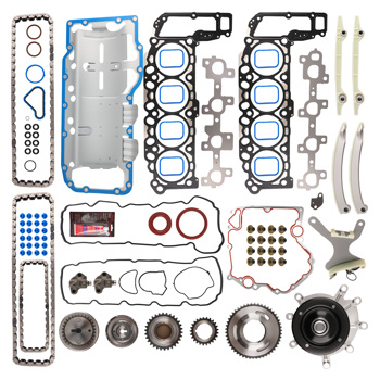 Timing Chains & Head Gasket Set w/ Water Pump fit for Jeep Commander/Grand Cherokee