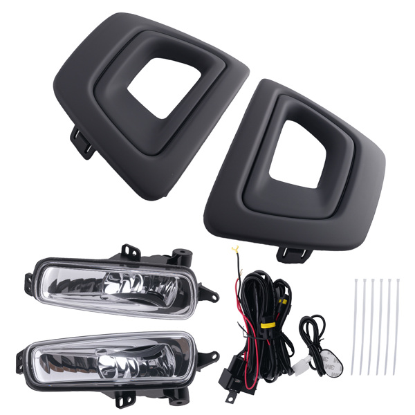 Fog Lamp Kit w/ Bezels & Wiring fit for Ford Transit 2020-2025 E-Transit 2022-2025-9
