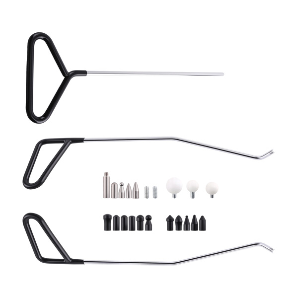 Car Auto Body Paintless Dent Repair Tool w/ 6pc Rods + 17pc Tips + 3pc Kock Ball-3